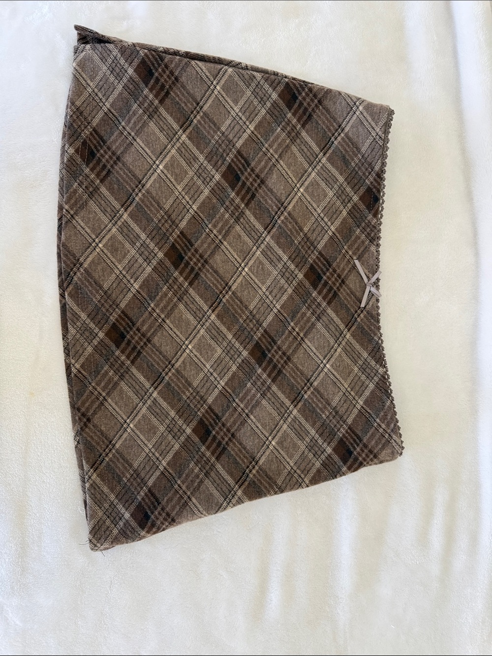 Windsor Brown Plaid Mini Skirt